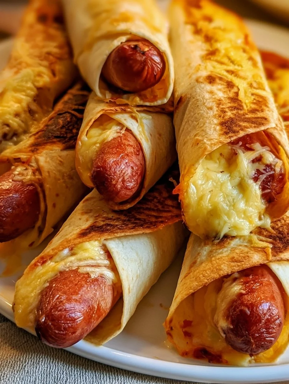Gebackene Hotdogs im Tortillateig – lecker und einfach!