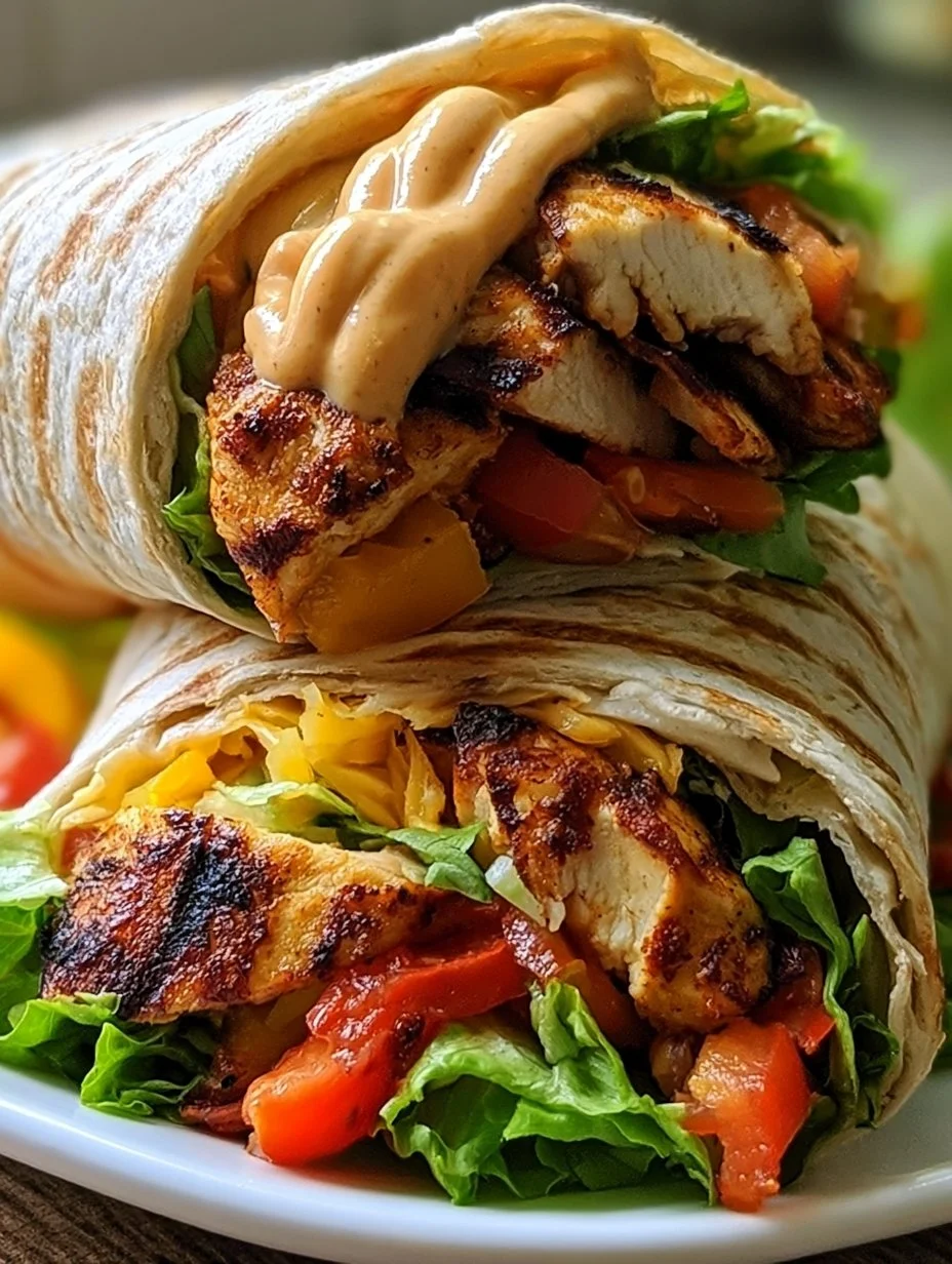 Gegrillter Hähnchen Wrap mit Chipotle Mayo