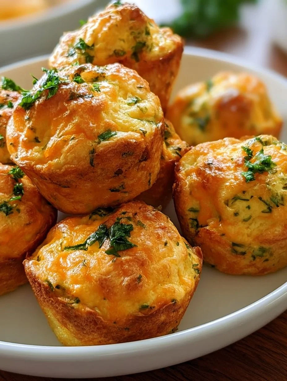Herzhafte Cheddar- Kräuter-Muffins