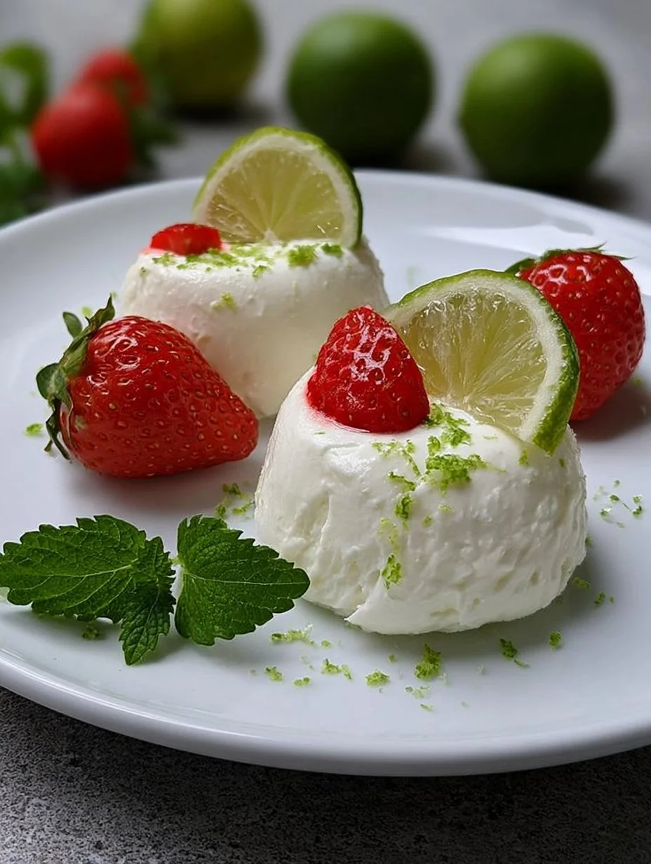 Joghurtmousse mit Limetten