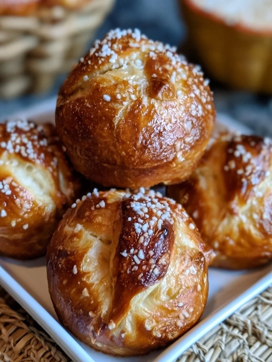 Laugenbrötchen im Muffinsblech