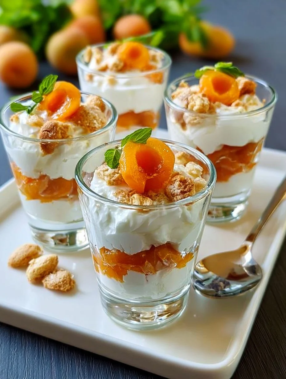Marillen-Topfen-Dessert