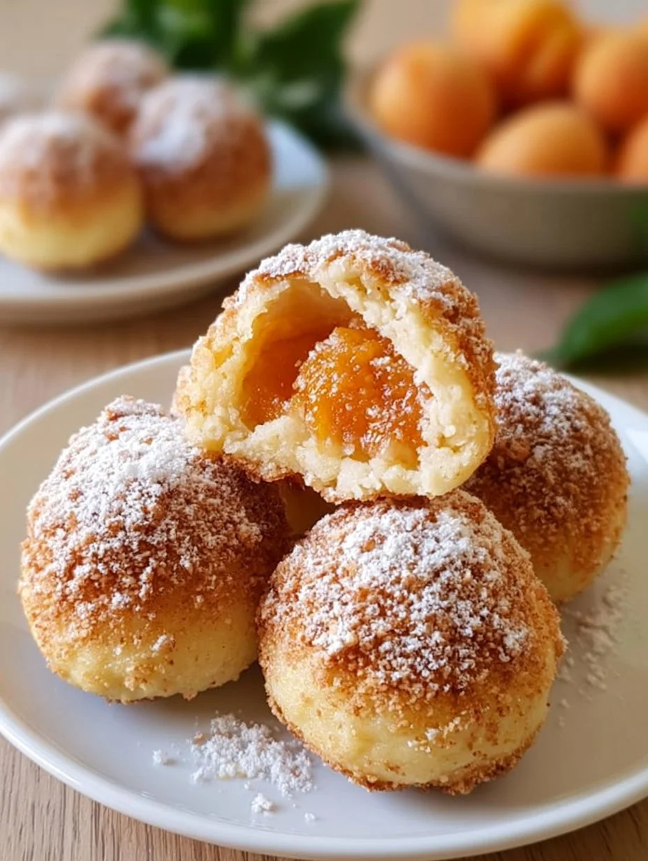 Marillenknödel mit Marzipan