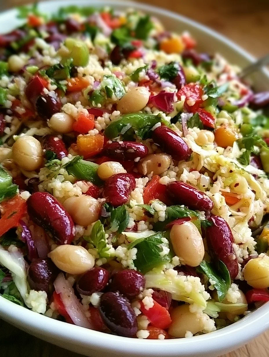 Mediterraner Bohnensalat