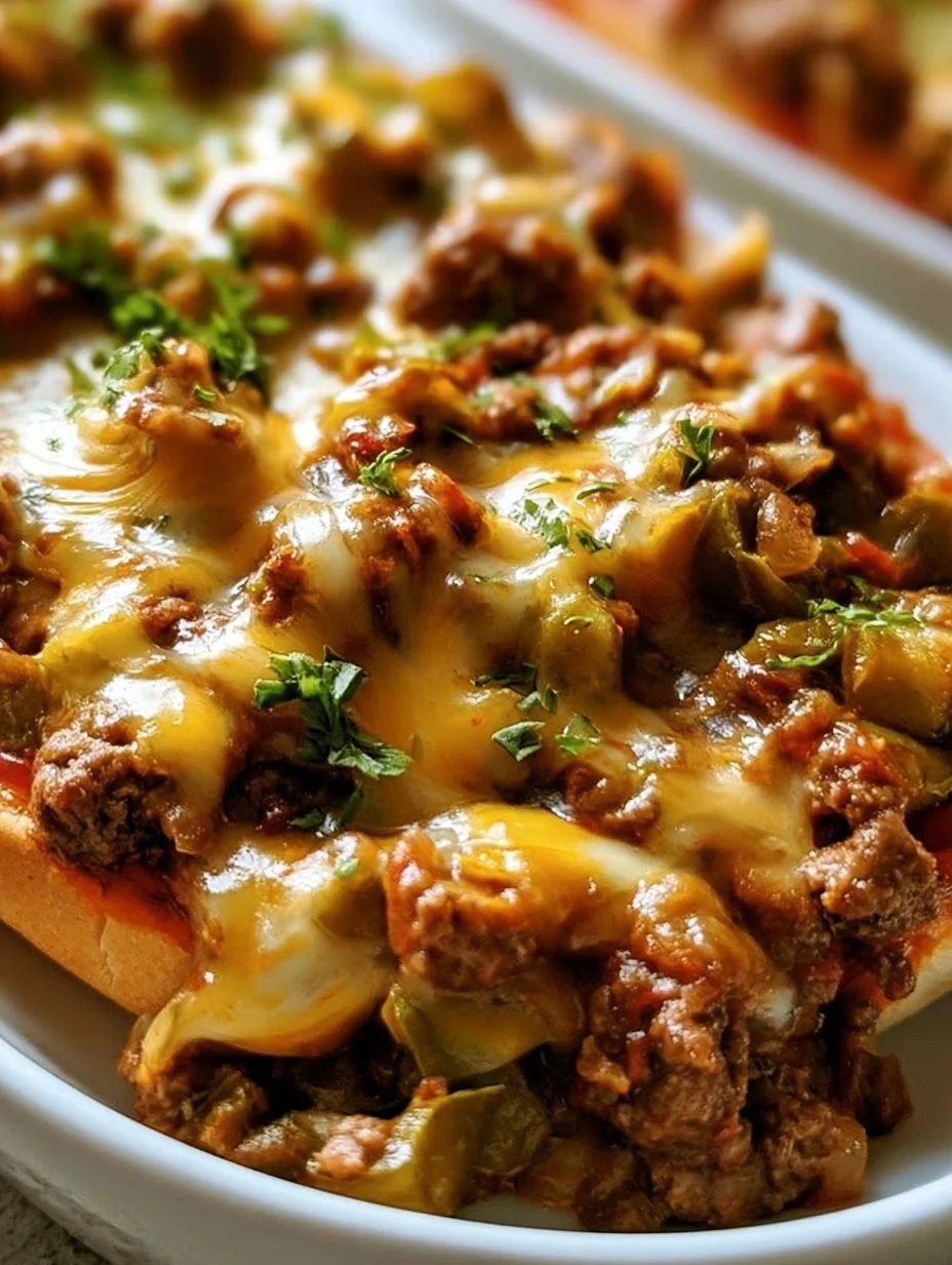 Philly Cheesesteak Sloppy Joe Pfanne