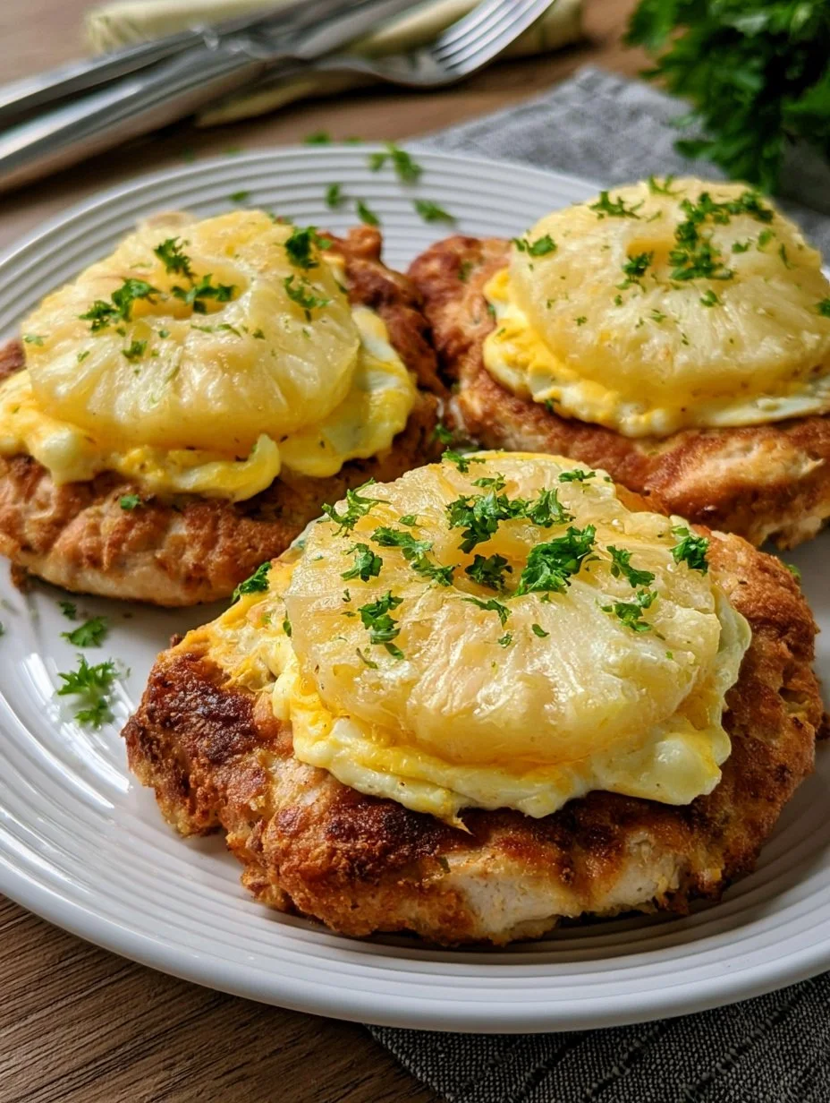 Putenschnitzel Hawaii aus der Heißluftfritteuse