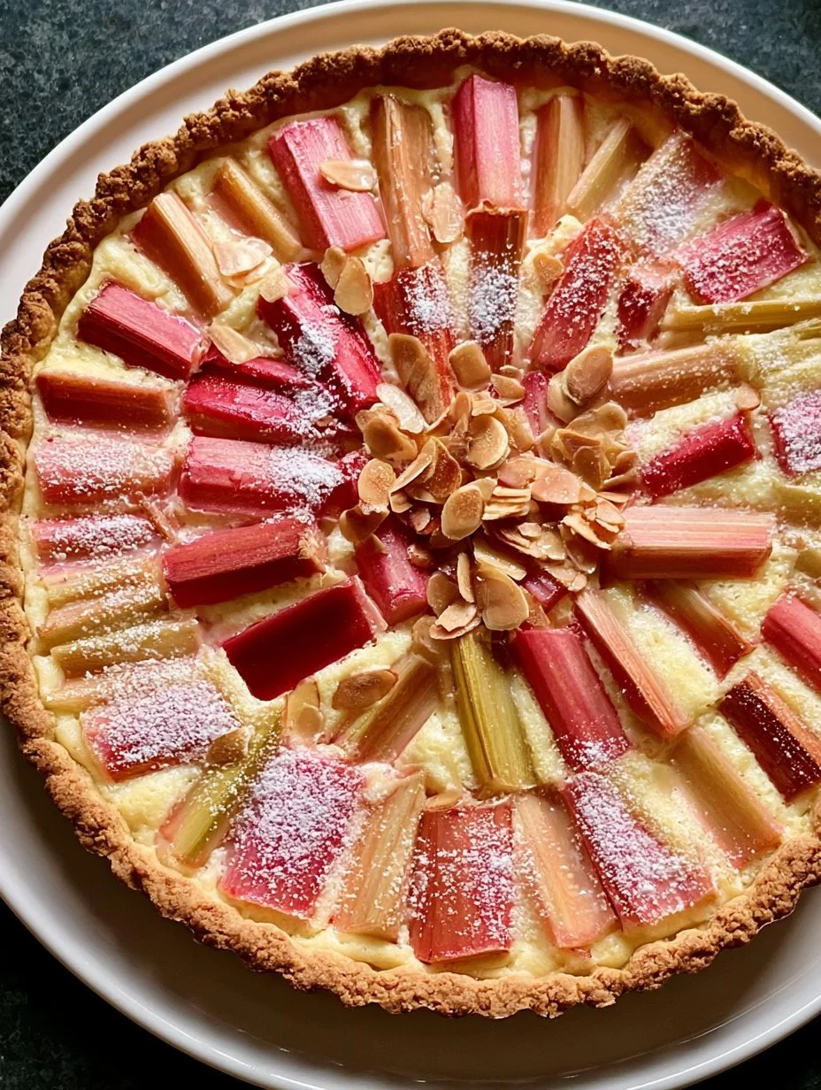 Rhabarber Tarte mit Mandelcreme