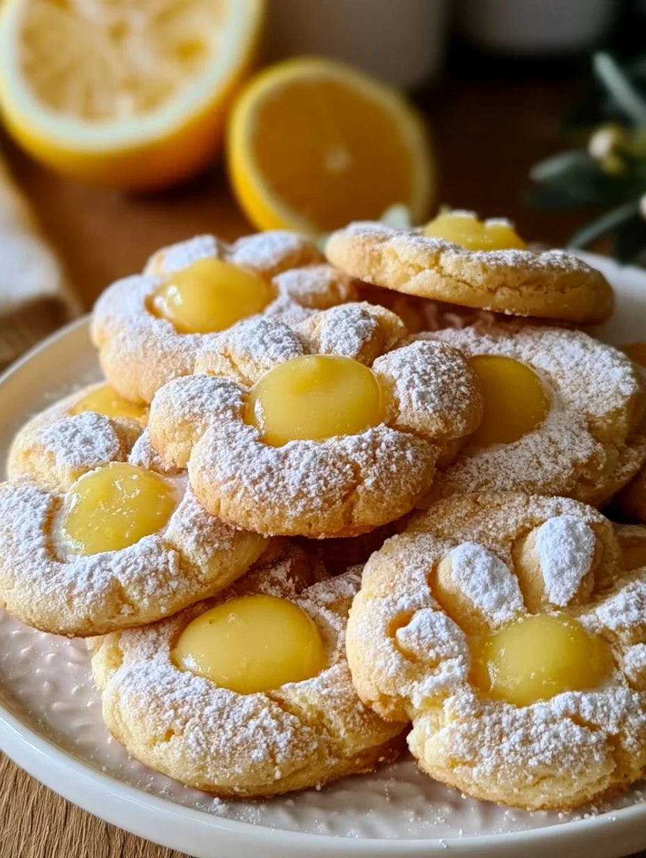 Saftige Zitronenkekse mit Lemoncurd