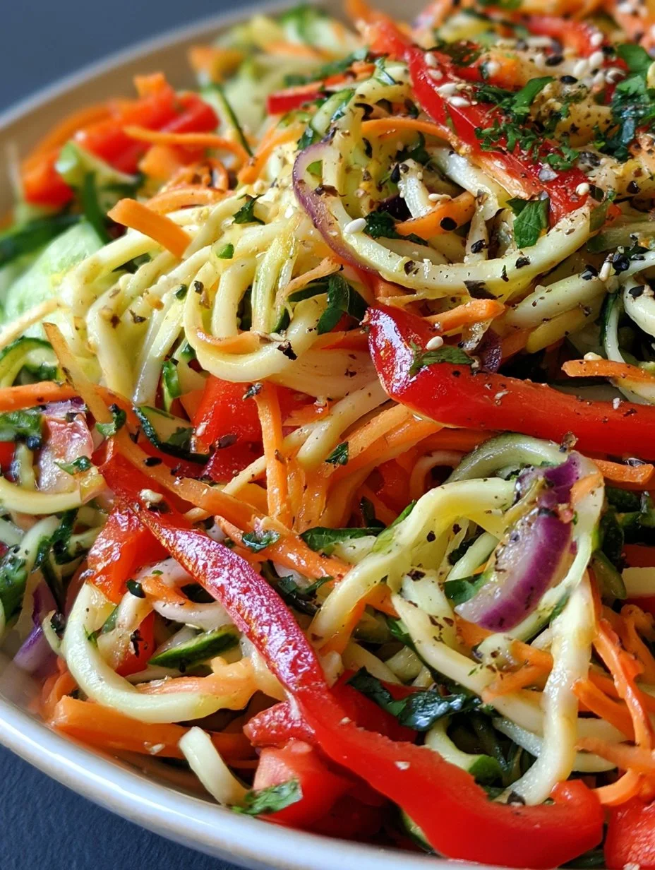 Salat aus Gemüsenudeln