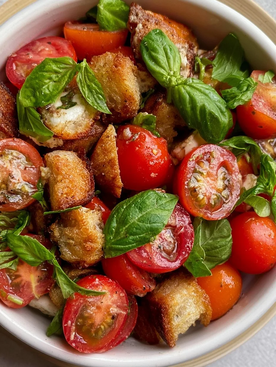 Sommerlicher Brotsalat mit Tomaten
