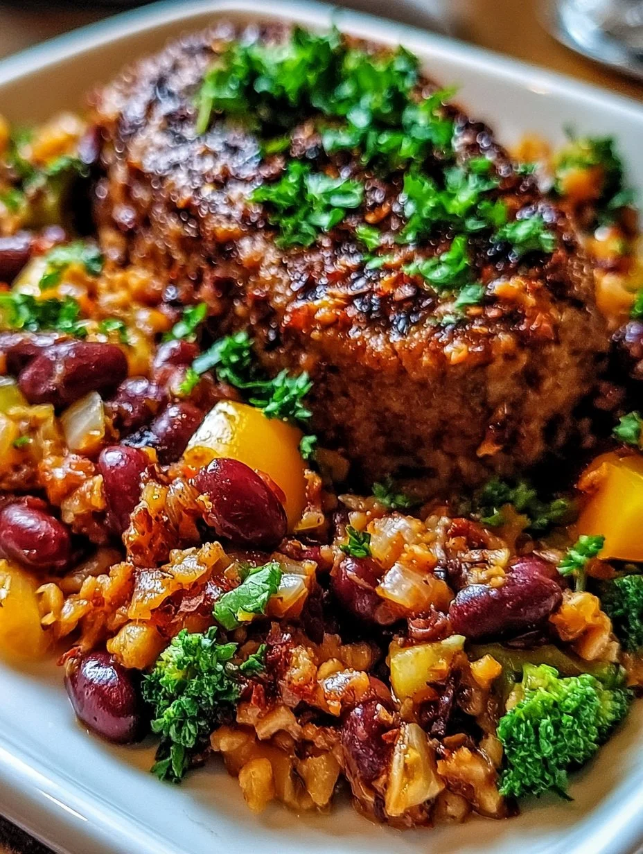 Veganes Bratengericht mit Bohnen - gesund und schmackhaft