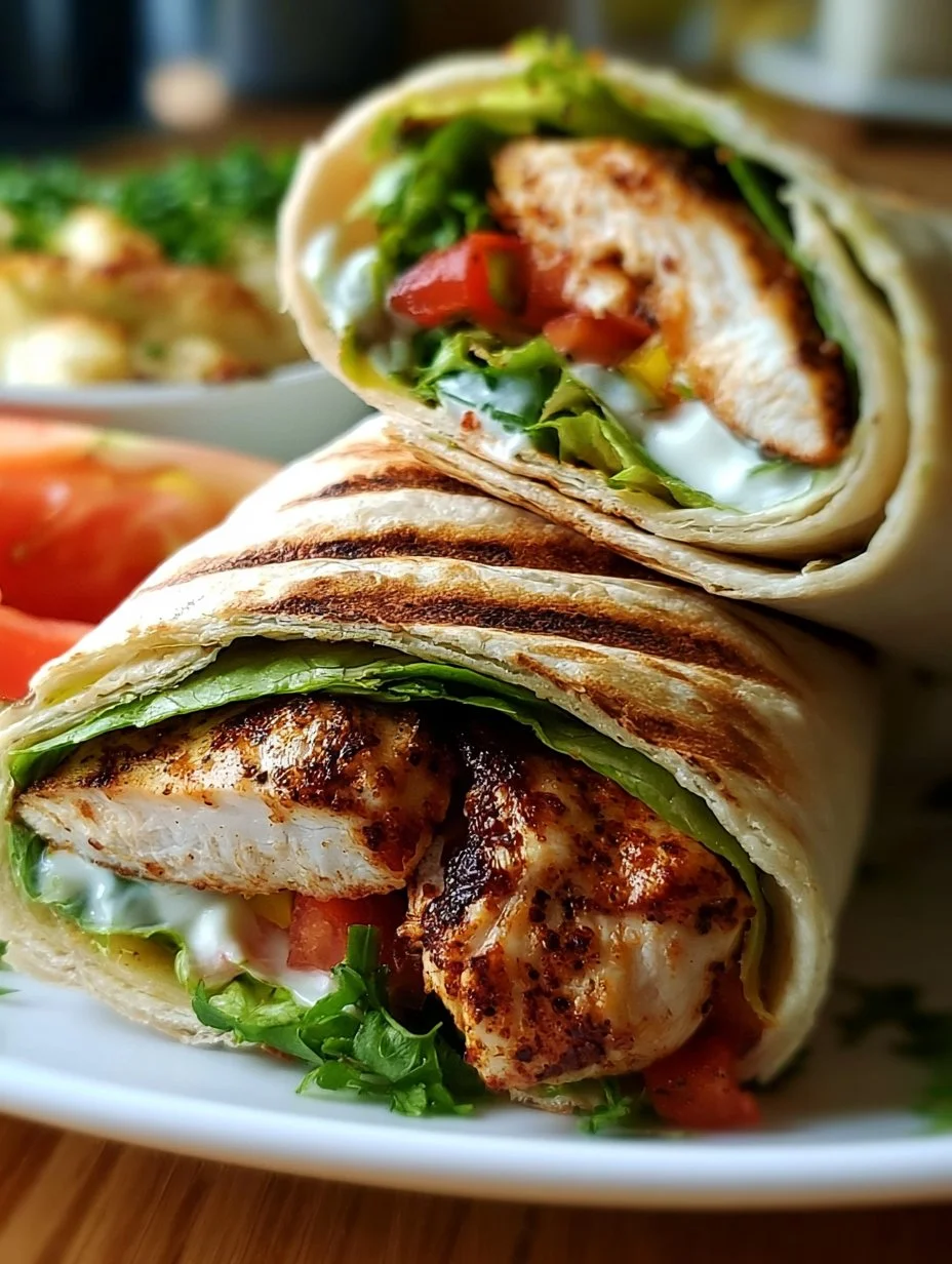 Würziger Hühnerwrap