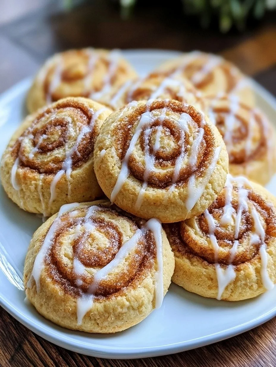 Leckere Zimtschnecken Plätzchen in appetitlicher Anordnung