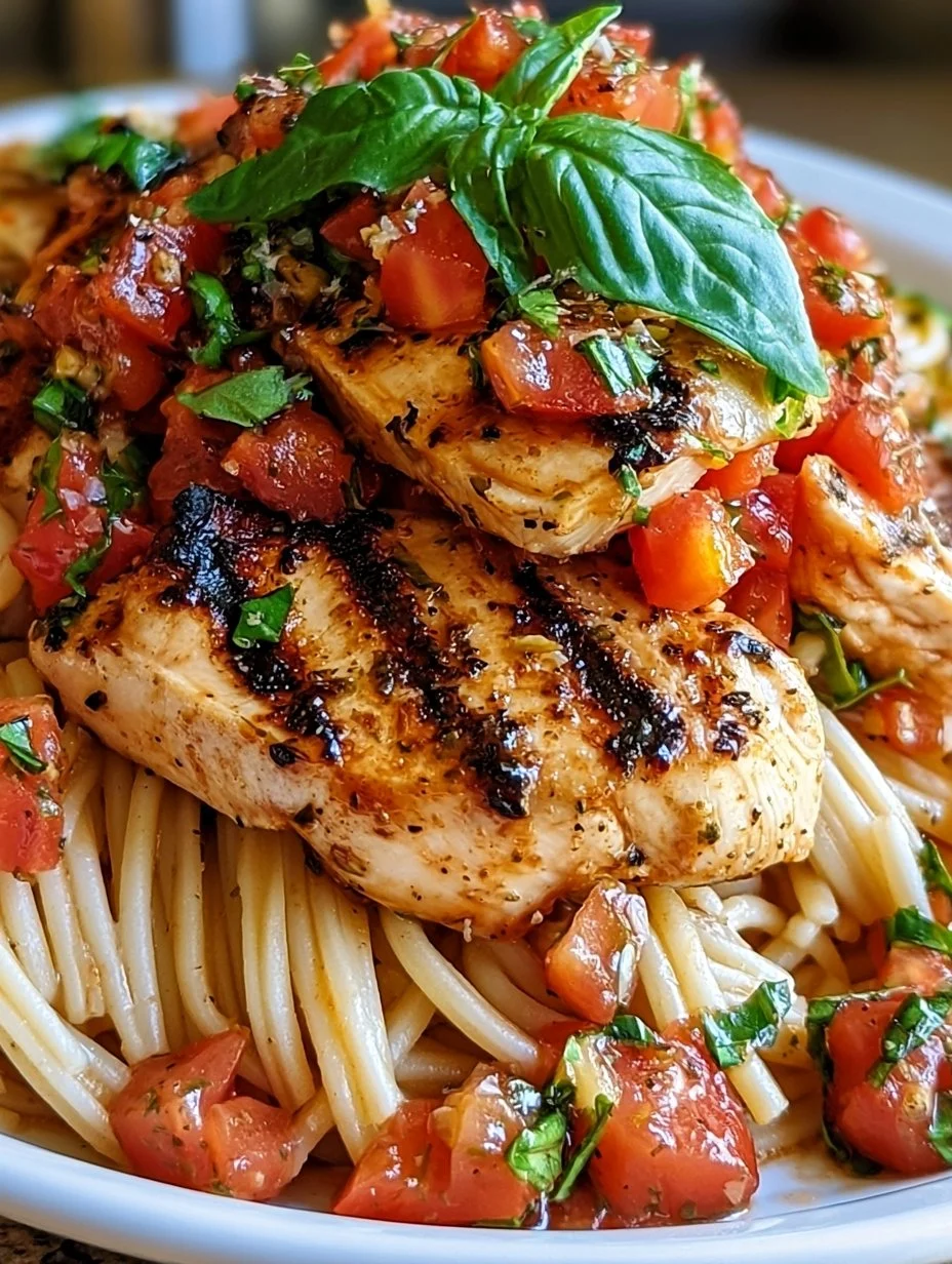 Bruschetta Hähnchen Pasta