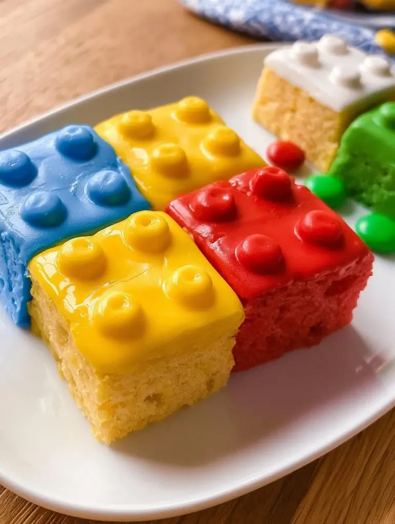 Bunter Legokuchen für Schulanfang und Kindergeburtstag