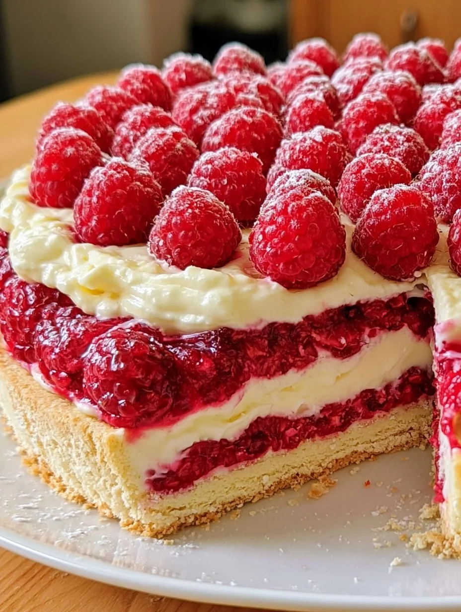 Himbeertorte mit Paradiescreme