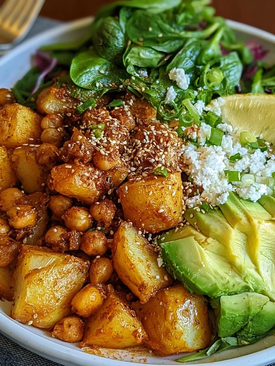 Kartoffel-Bowl mit Kichererbsen