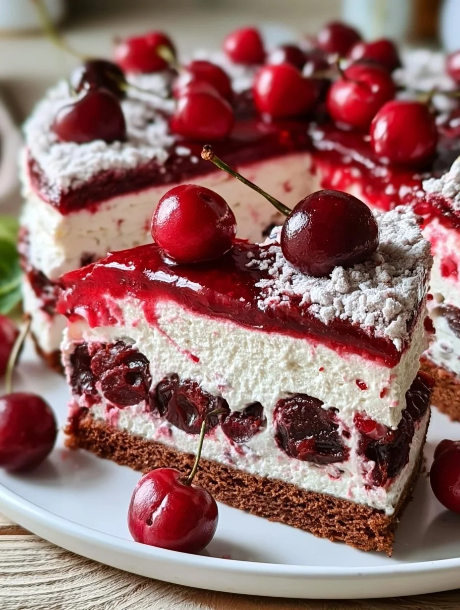 Kirschtorte mit Stracciatellacreme