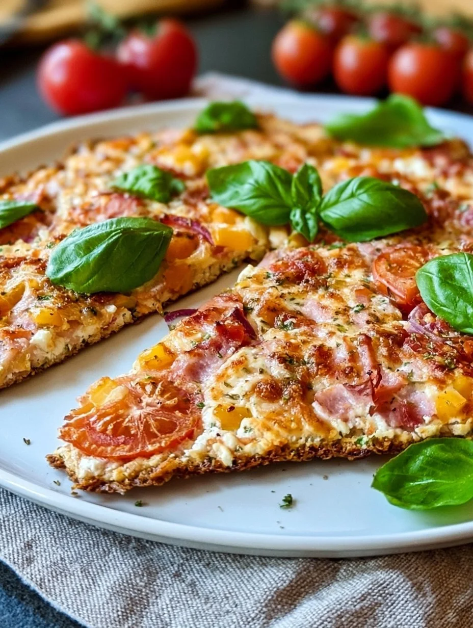 Low Carb Schüttelpizza vom Blech