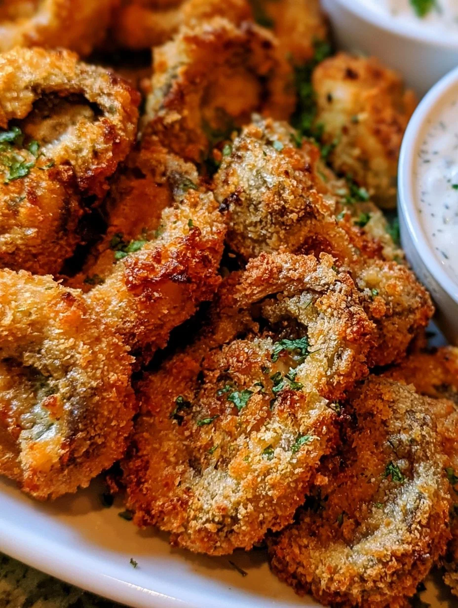 Luftfritteuse Ranch-Pilze