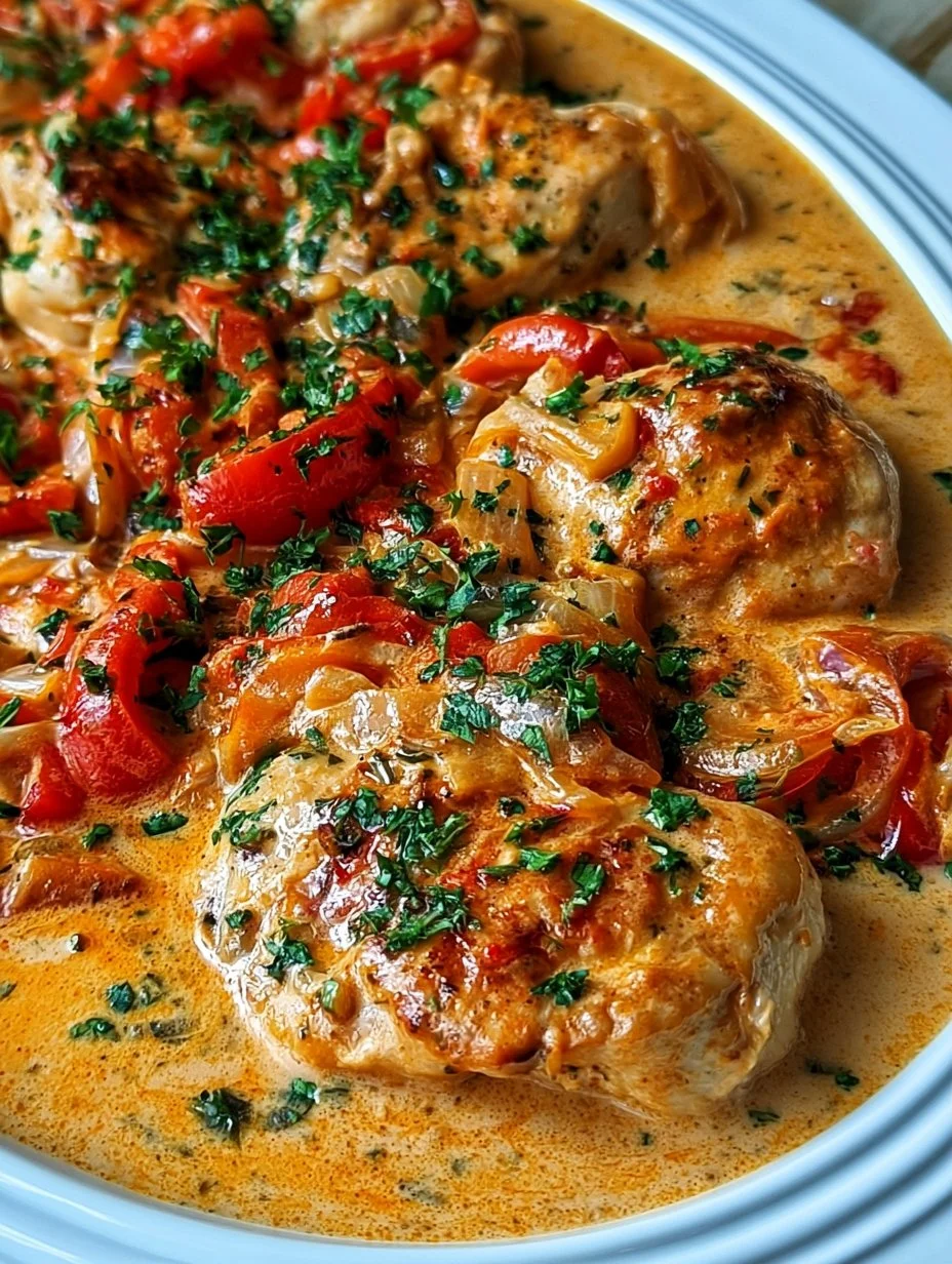 Paprika-Sahne Hähnchen
