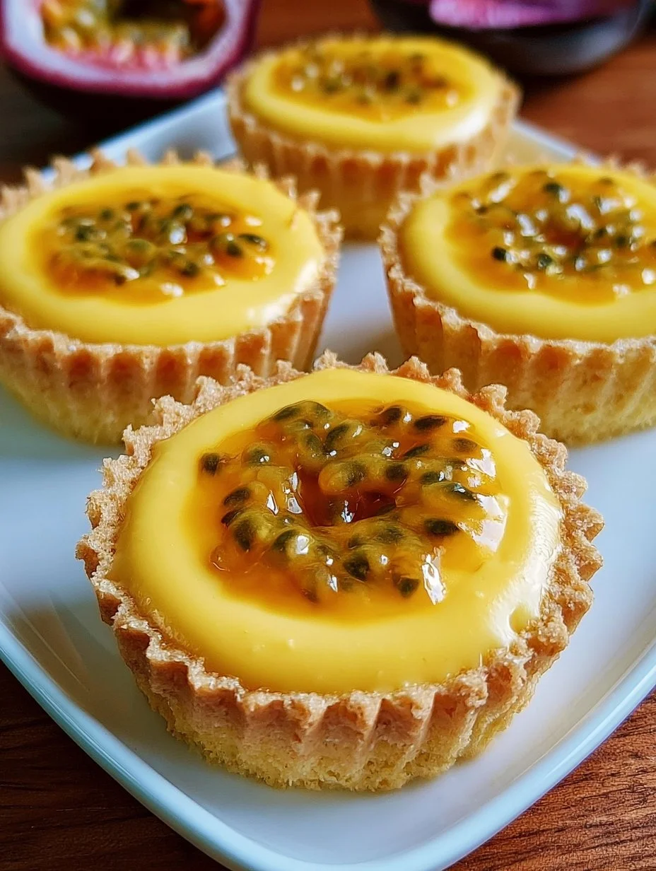 Passionsfrucht- Käsekuchen-Törtchen