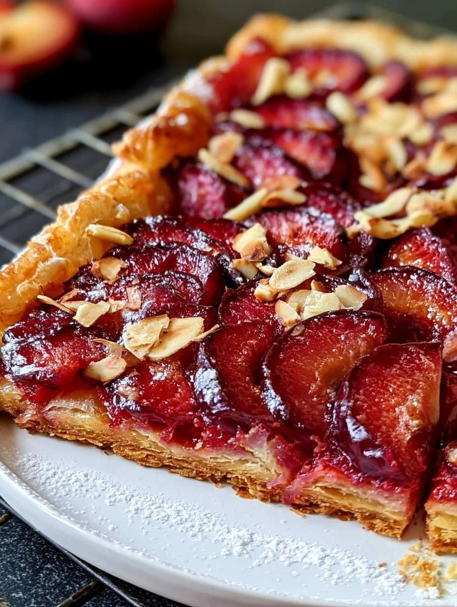 Pflaumenkuchen mit Blätterteig | Rezept