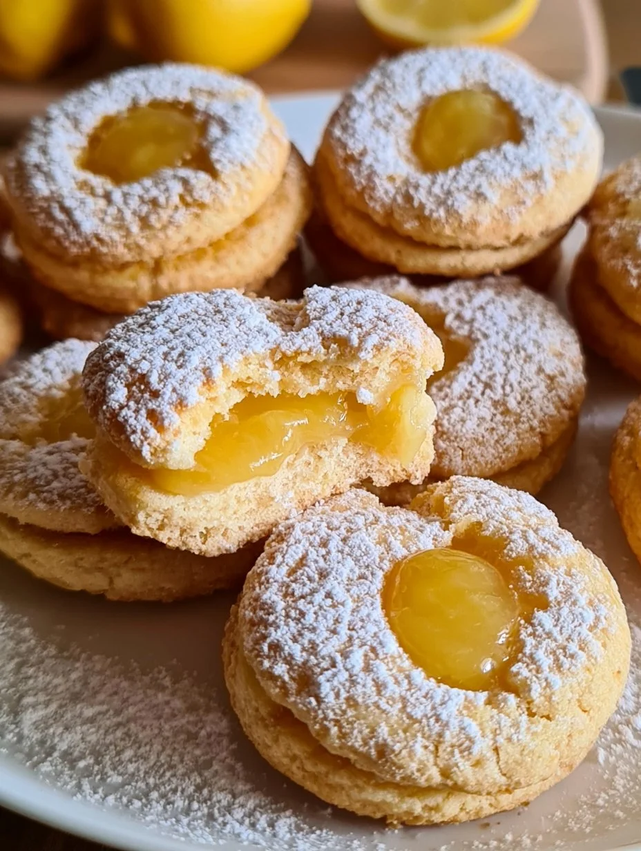 Plätzchen mit Lemoncurd