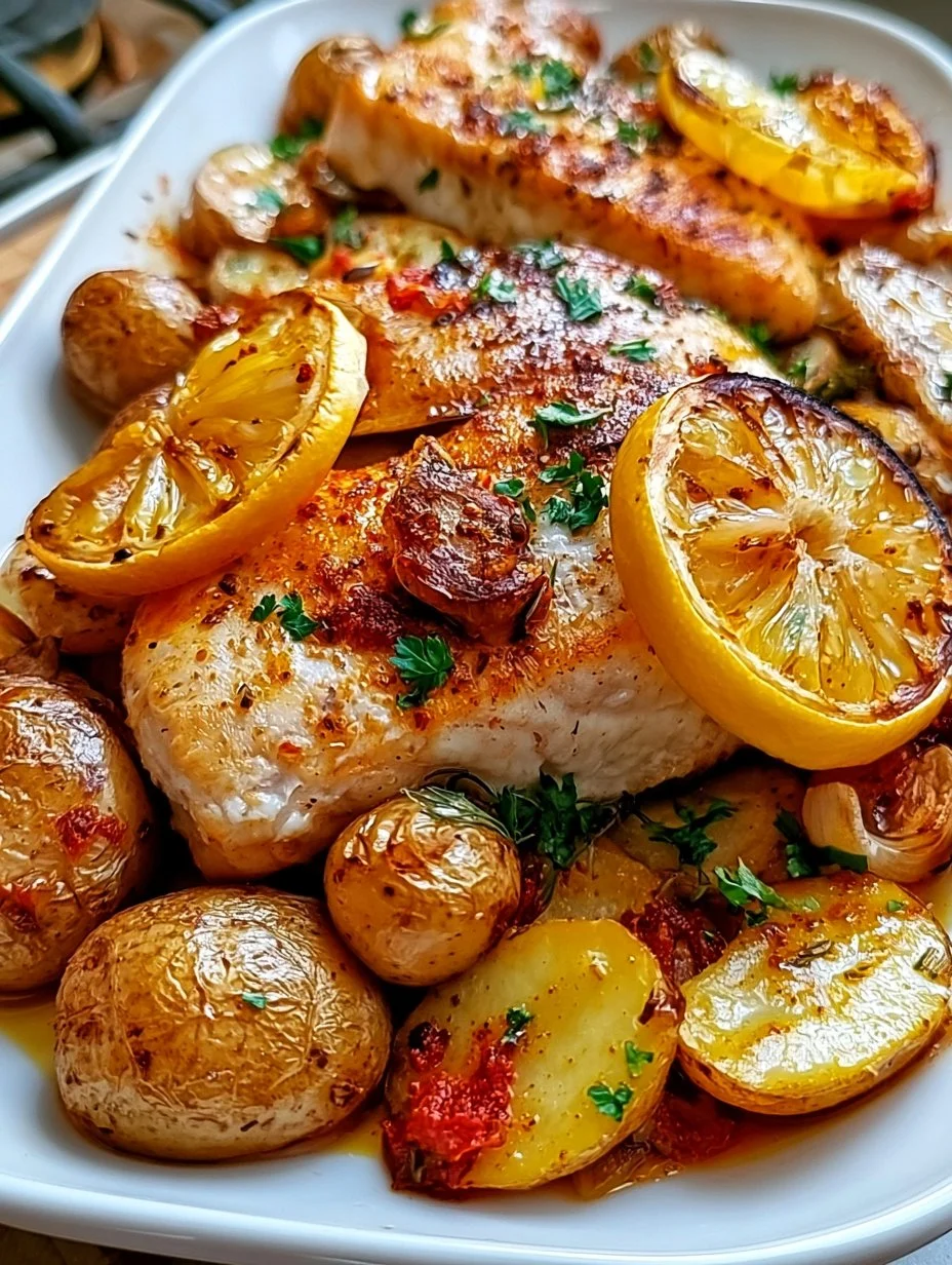 Portugiesischer Ofenfisch mit Kartoffeln