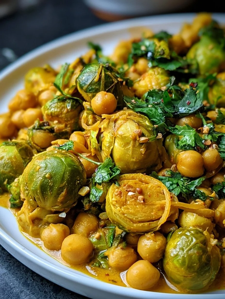 Rosenkohl Kichererbsen Curry