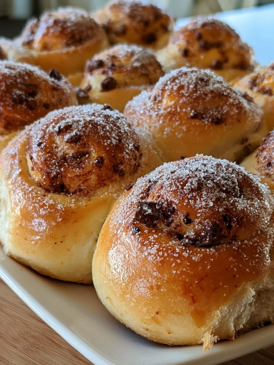 Schokobrötchen aus Hefeteig