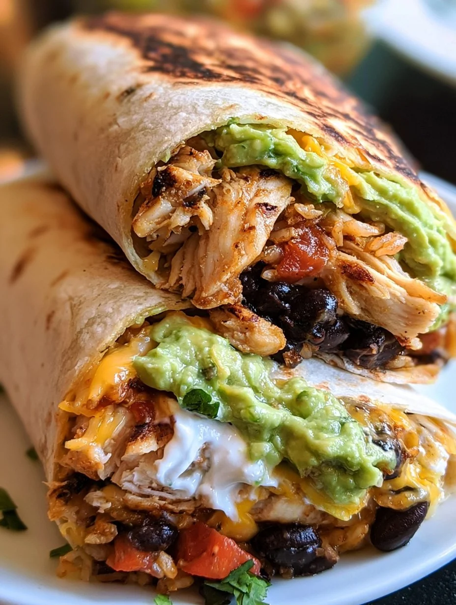 Sieben-Lagen- Hühnchen-Burritos