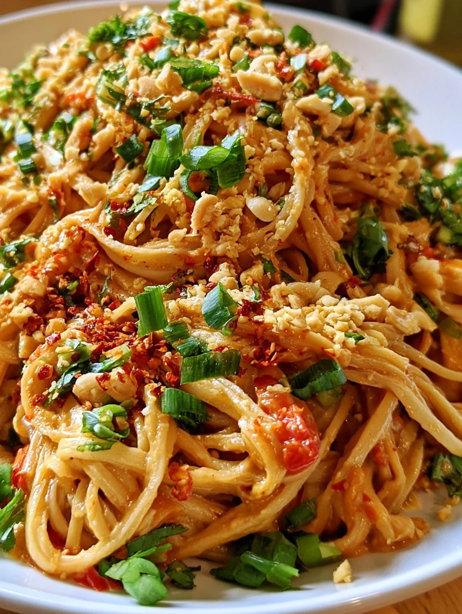 Thai Erdnussnudeln