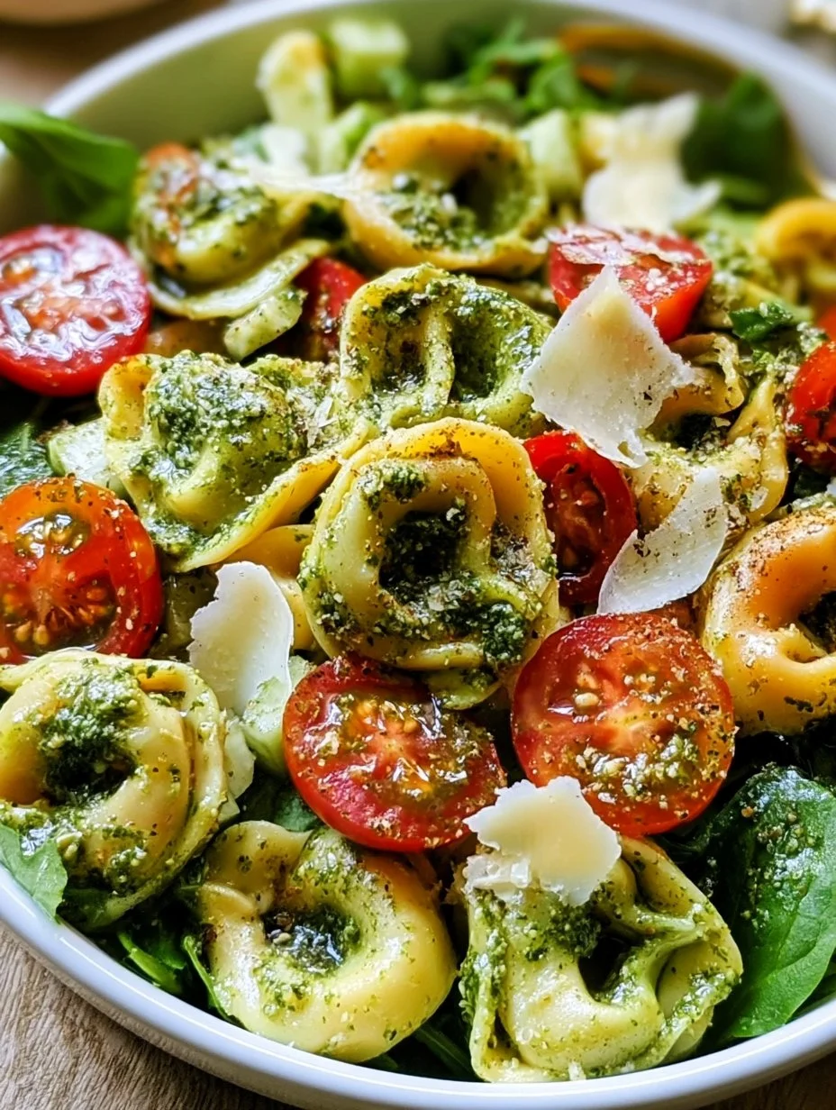 Tortellini-Salat mit Pesto